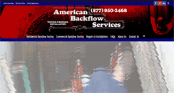 Desktop Screenshot of americanbackflowservices.com