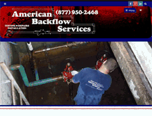 Tablet Screenshot of americanbackflowservices.com